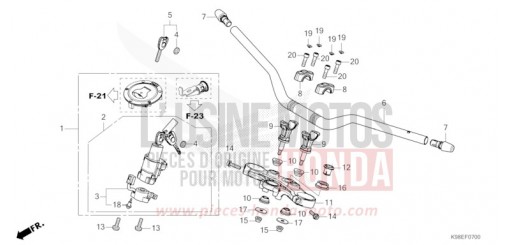 ROHRGRIFF/OBERE BRUECKE CBF125NAR de 2024